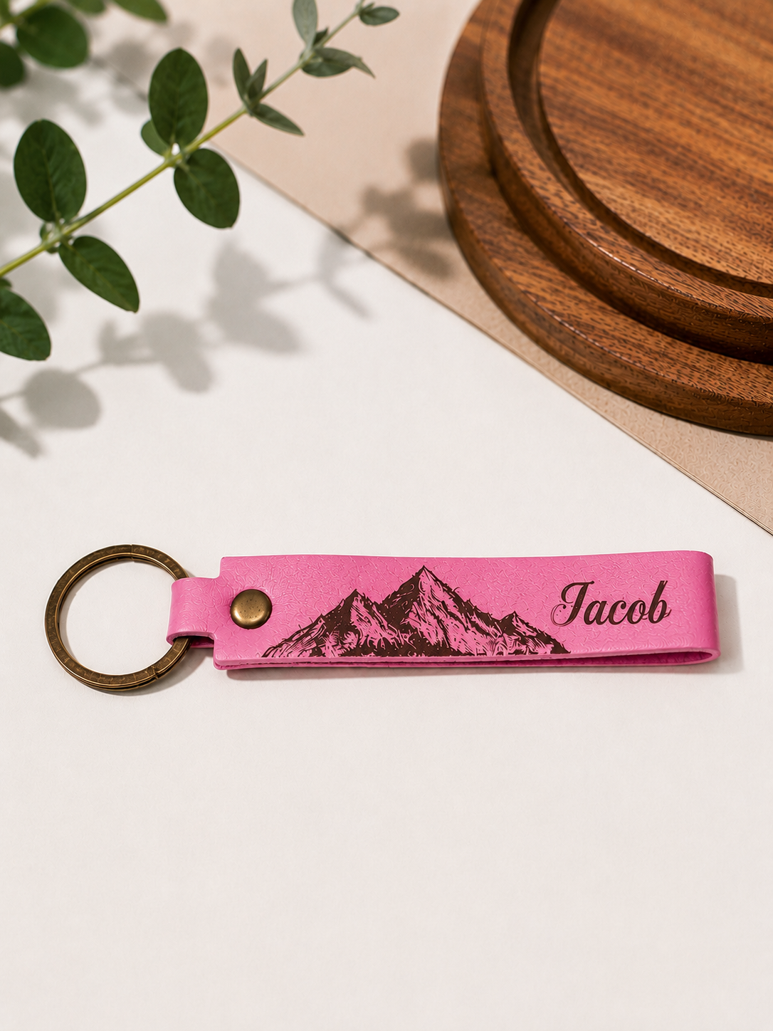 Custom Logo Leather Keychain | Business & Promotional Gift