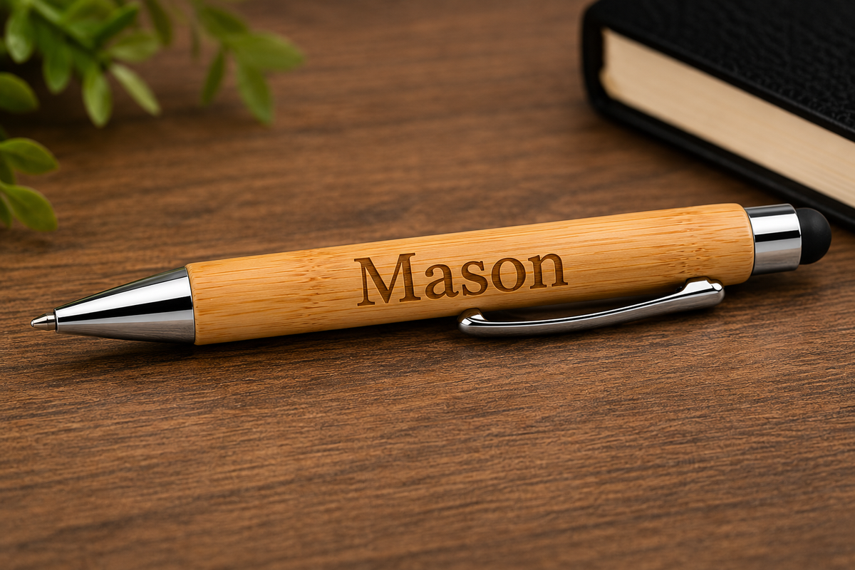 Engraved Bamboo Pen | Business, Teacher & Graduation Gift