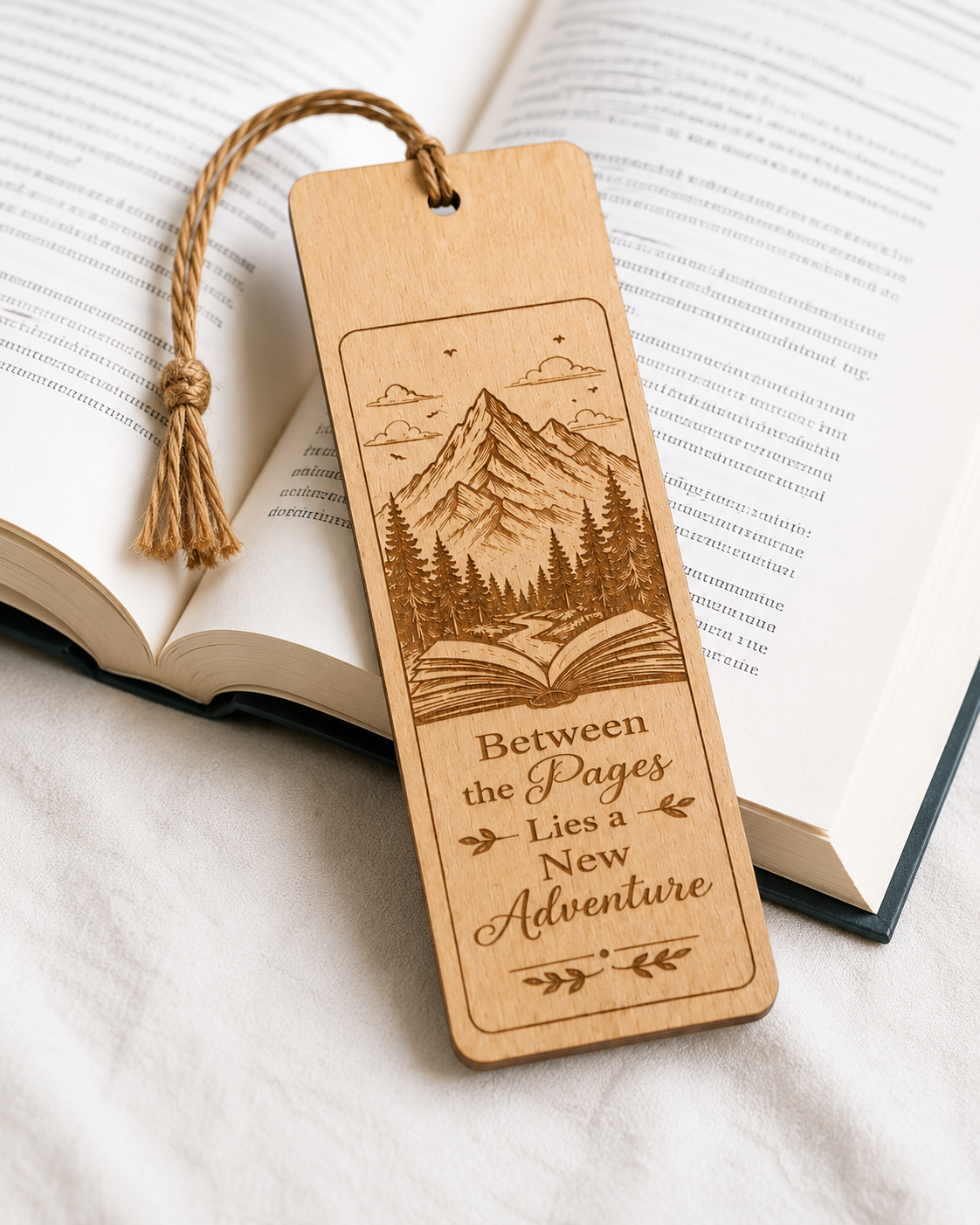 Engraved Wooden Bookmark | Custom Name or Design