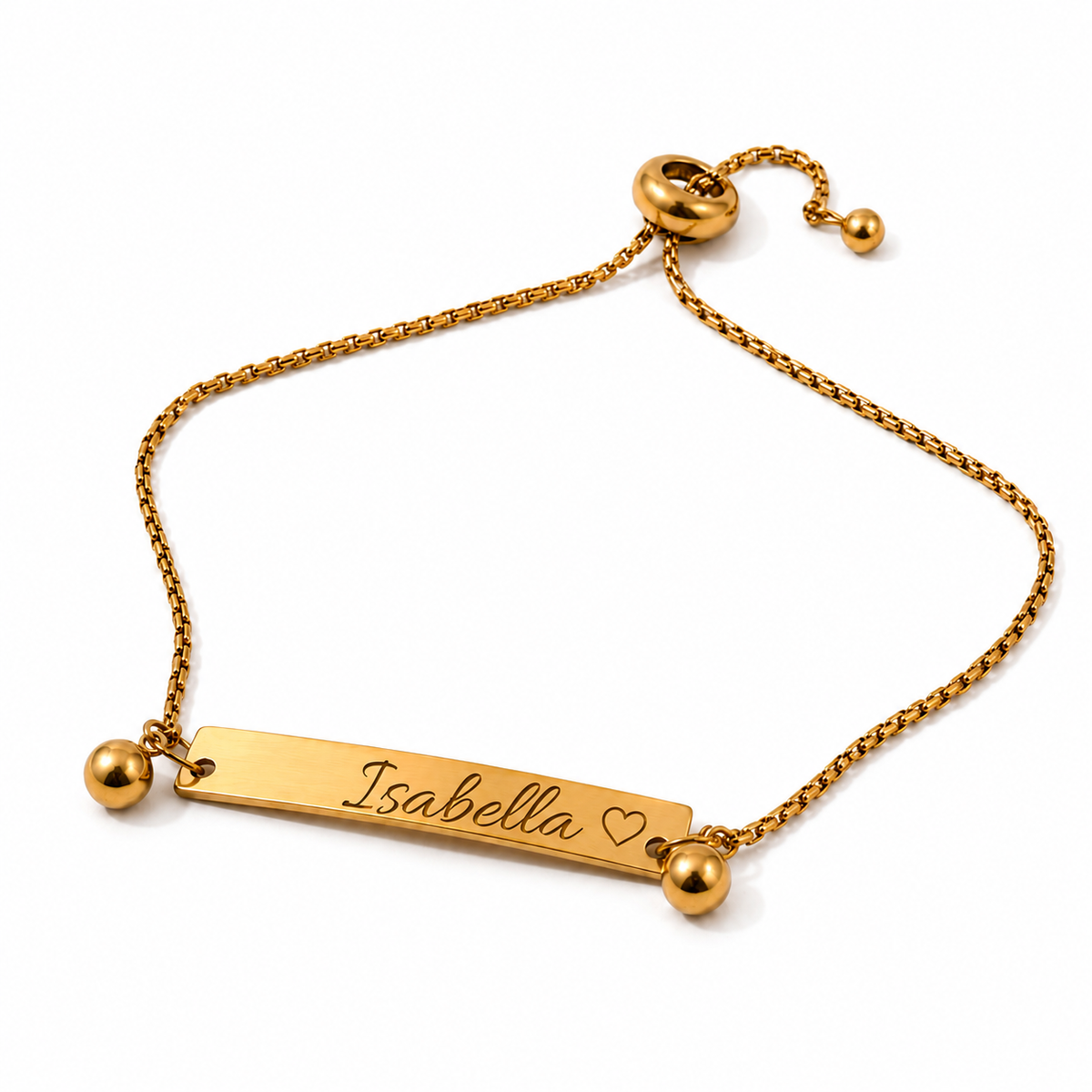Custom Stainless Steel Bracelet | Silver or Gold Finish