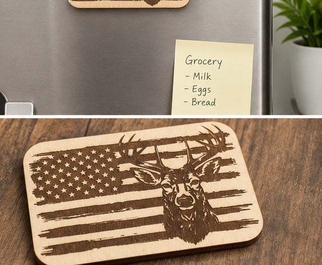 Personalized Rustic Refrigerator Magnet