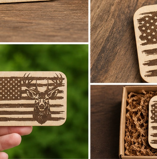 Personalized Rustic Refrigerator Magnet