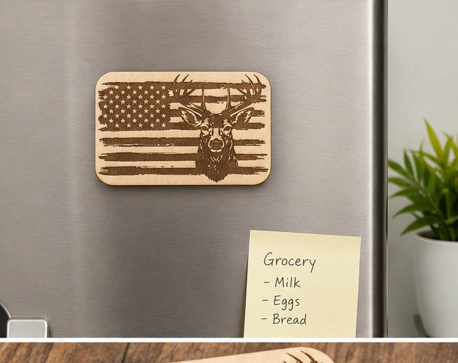Personalized Rustic Refrigerator Magnet
