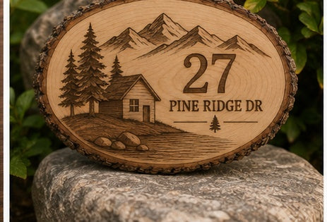 Personalized House Number Sign