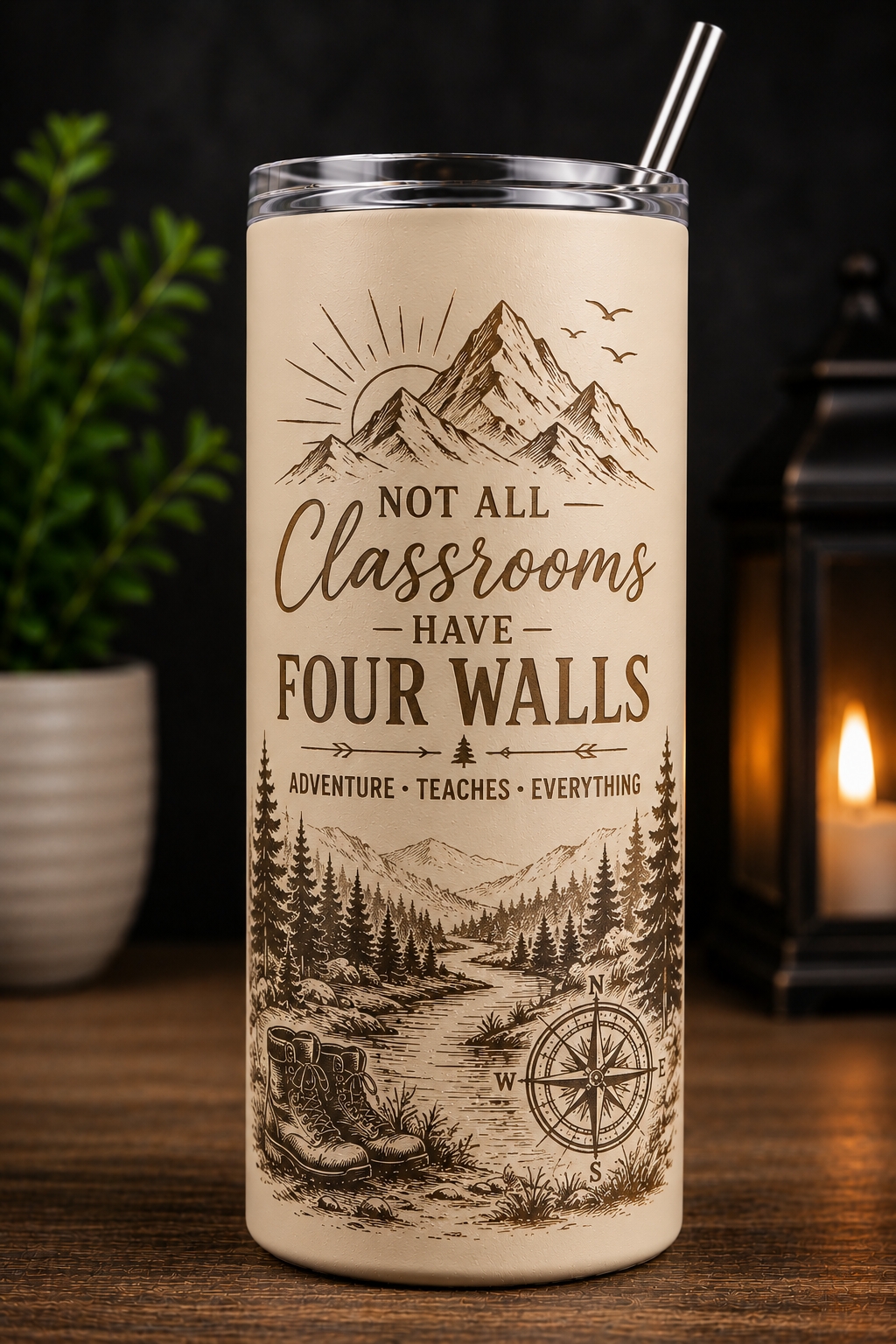 Personalized Laser Engraved Tumbler – Custom Name, Logo & Design