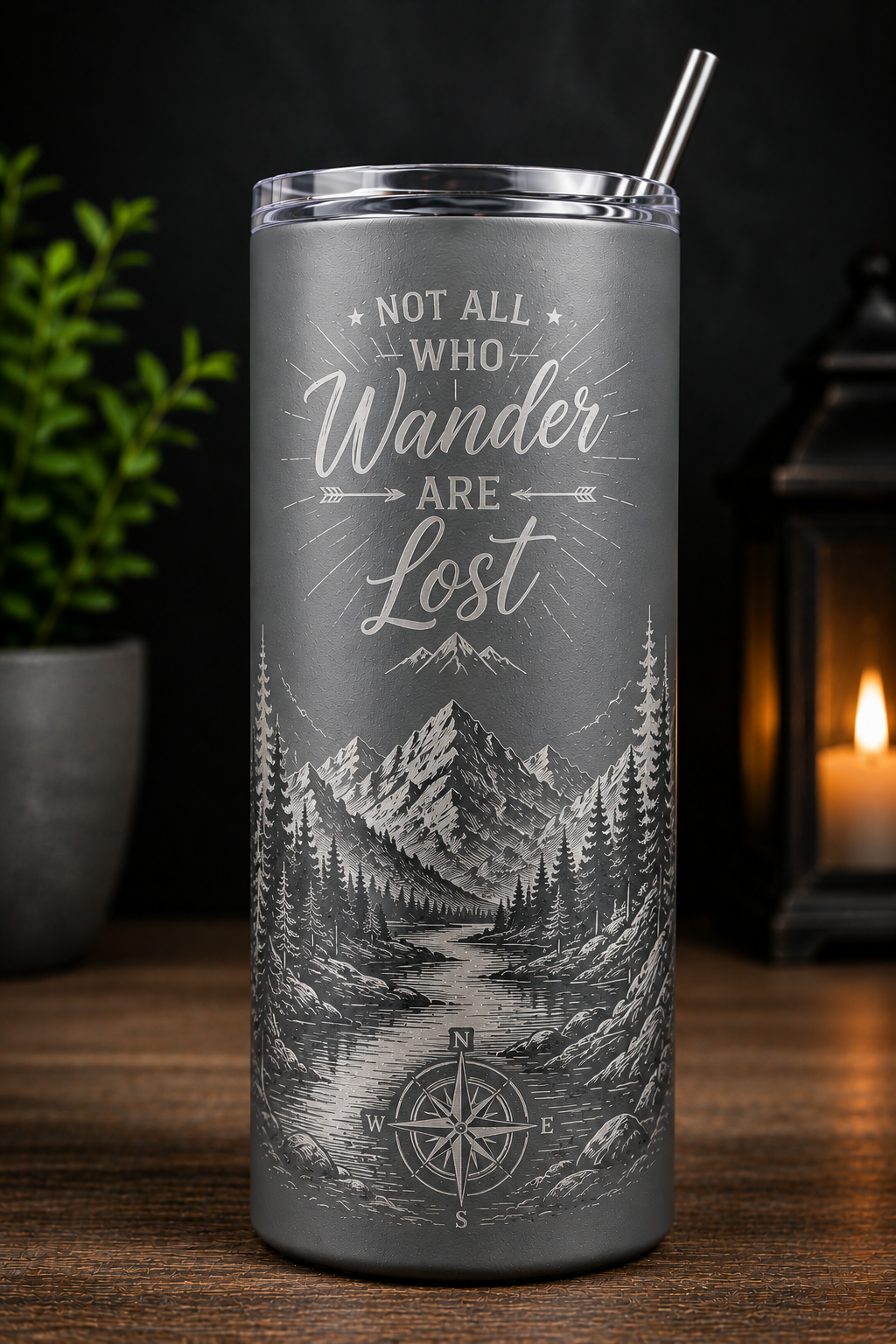 Personalized Laser Engraved Tumbler – Custom Name, Logo & Design