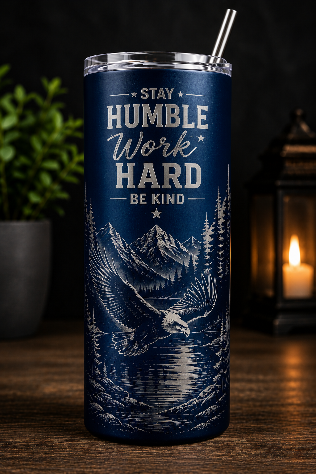Personalized Laser Engraved Tumbler – Custom Name, Logo & Design