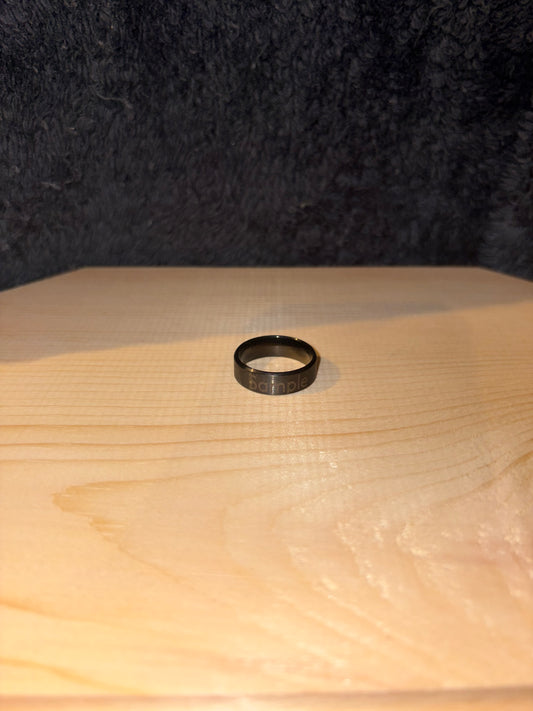 Custom Engraved Stainless Rings