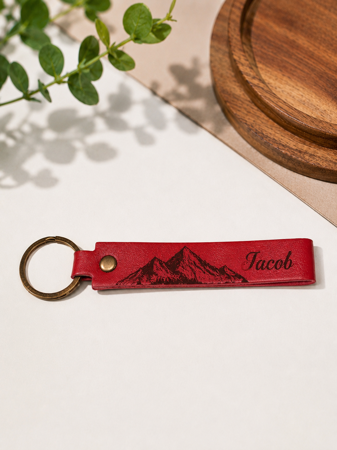 Custom Logo Leather Keychain | Business & Promotional Gift