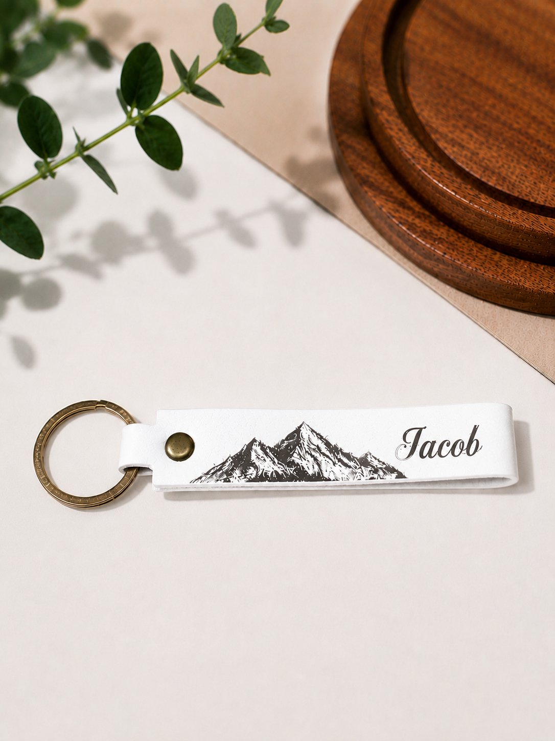 Custom Logo Leather Keychain | Business & Promotional Gift
