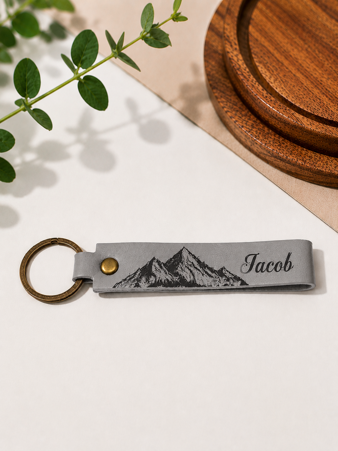 Custom Logo Leather Keychain | Business & Promotional Gift