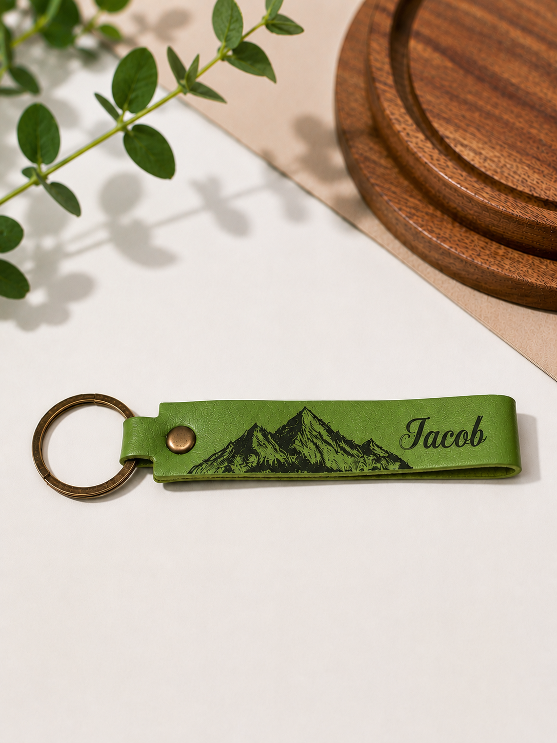 Custom Logo Leather Keychain | Business & Promotional Gift
