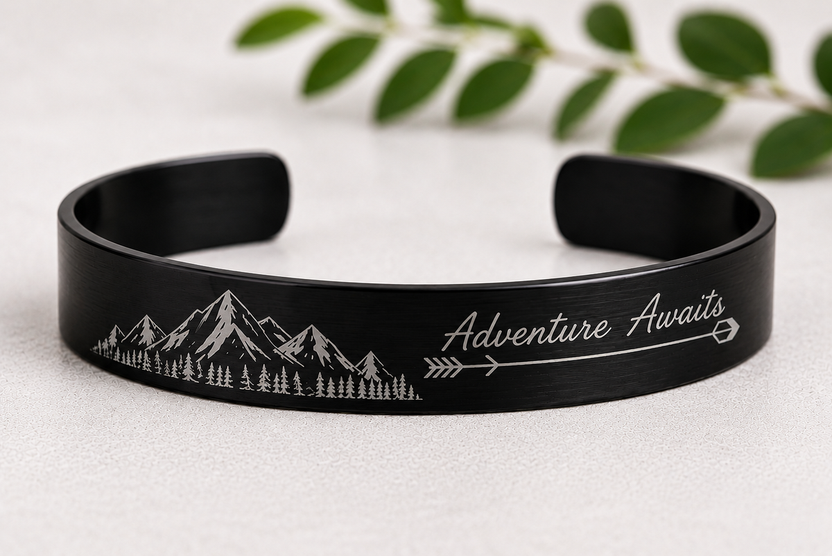 Personalized Engraved Bracelet | Custom Text & Design