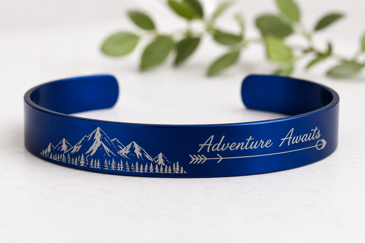 Personalized Engraved Bracelet | Custom Text & Design