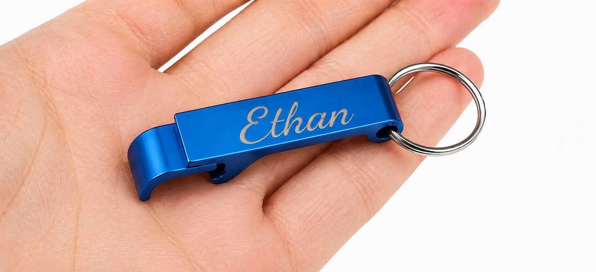 Engraved Keychain Bottle Opener | Personalized Gift