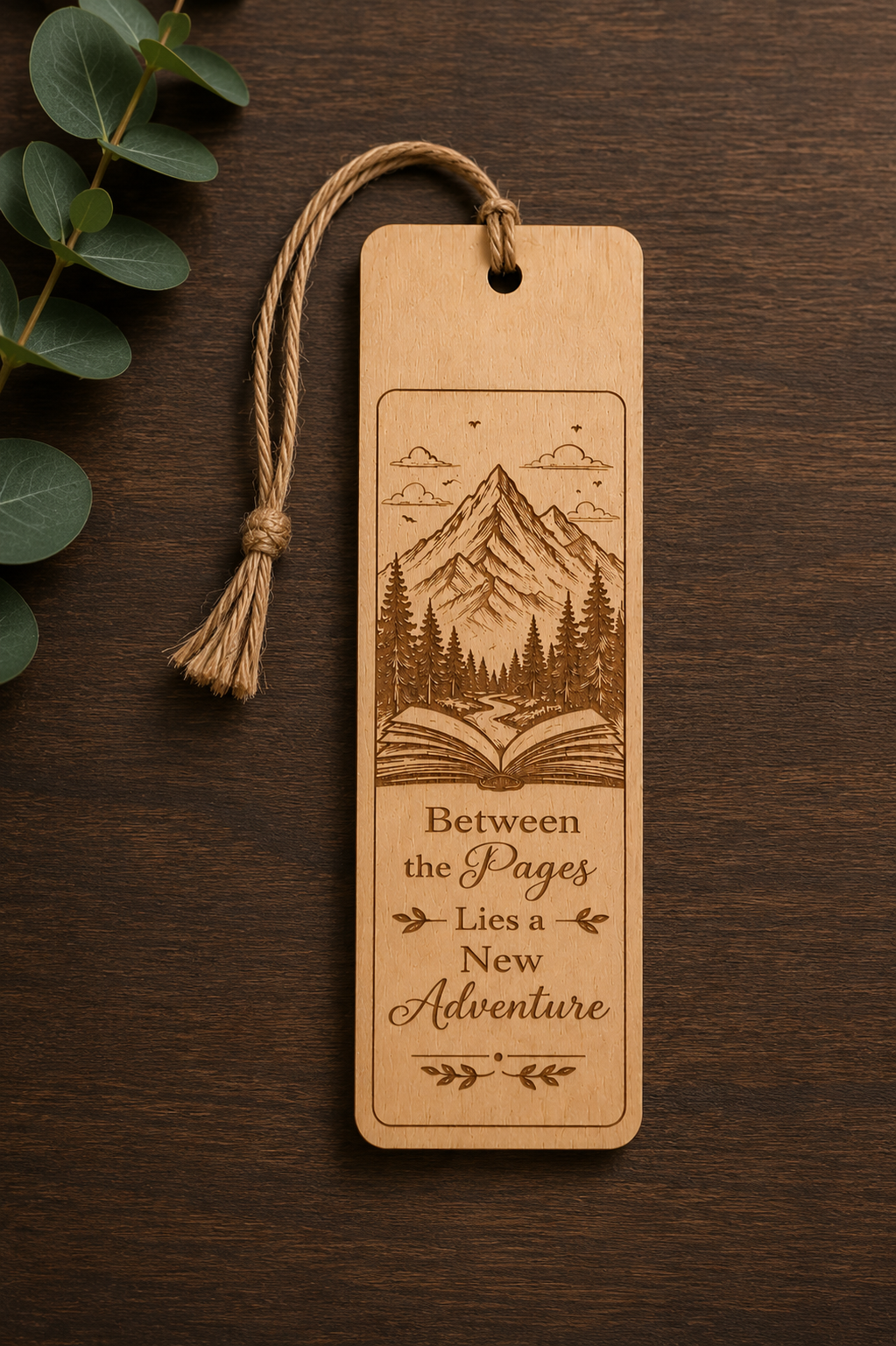 Engraved Wooden Bookmark | Custom Name or Design