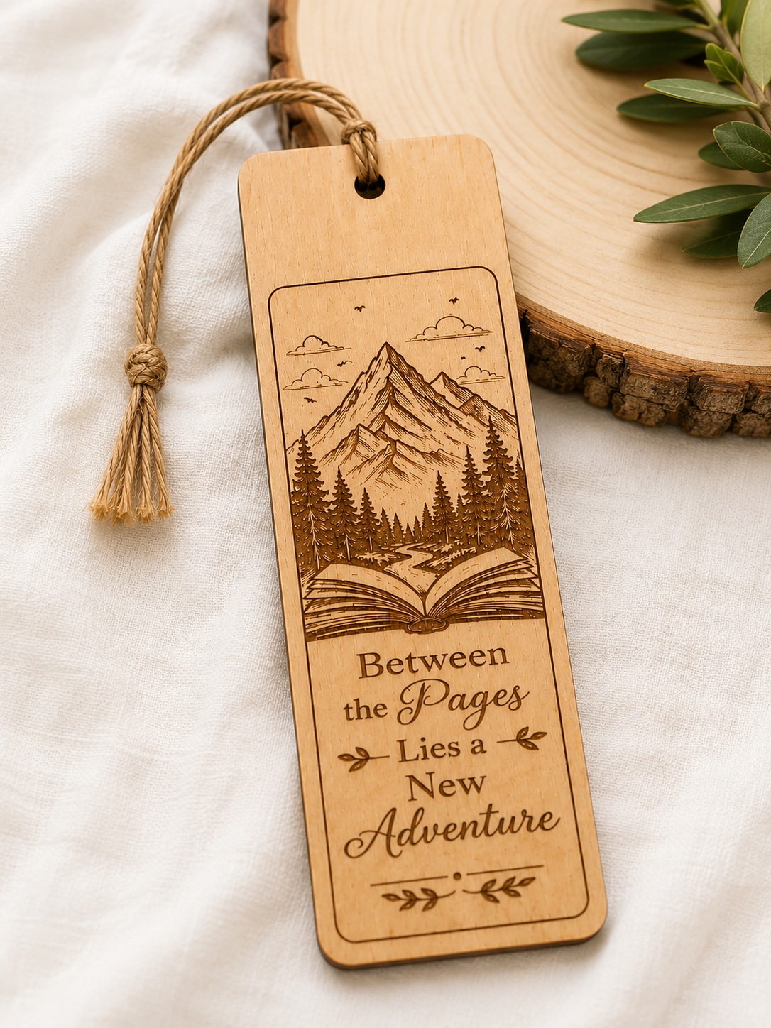 Engraved Wooden Bookmark | Custom Name or Design