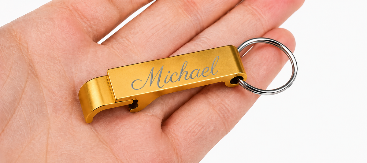 Engraved Keychain Bottle Opener | Personalized Gift