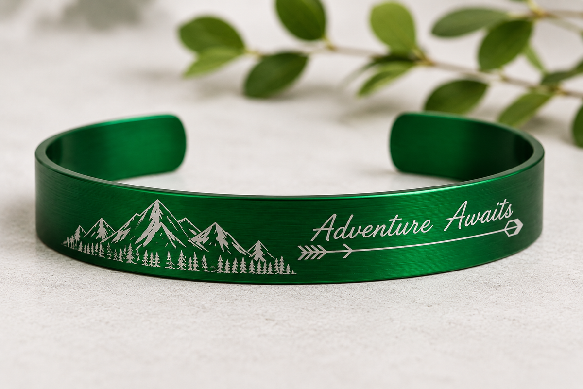 Personalized Engraved Bracelet | Custom Text & Design