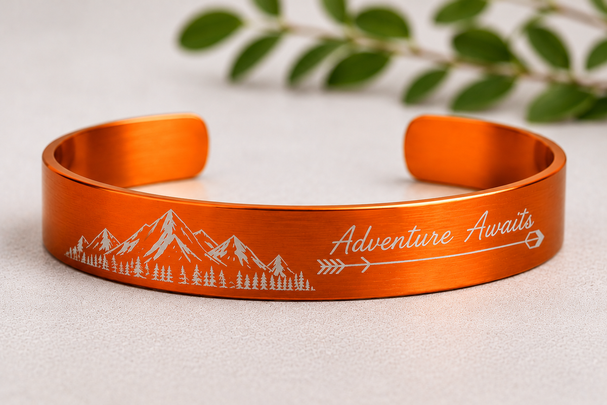 Personalized Engraved Bracelet | Custom Text & Design
