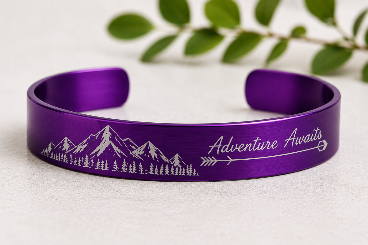 Personalized Engraved Bracelet | Custom Text & Design