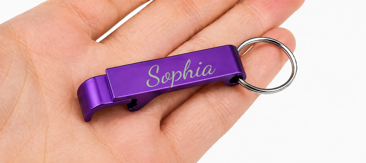 Engraved Keychain Bottle Opener | Personalized Gift