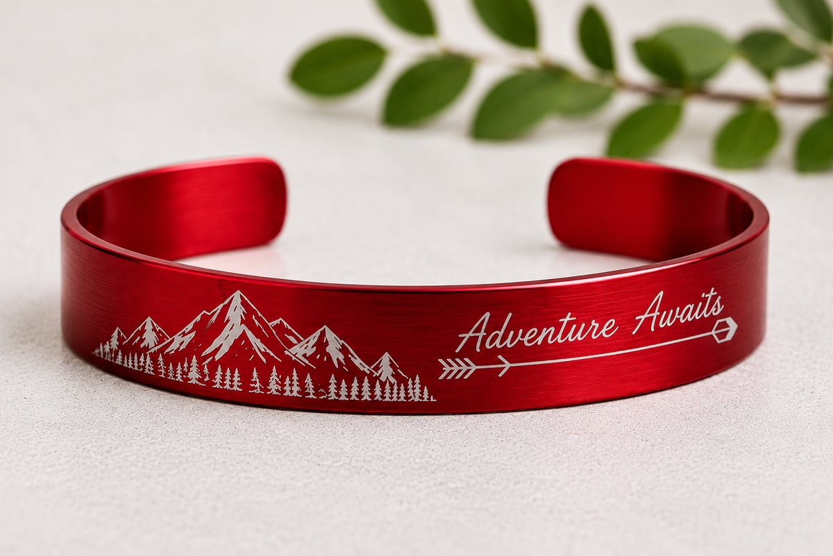 Personalized Engraved Bracelet | Custom Text & Design