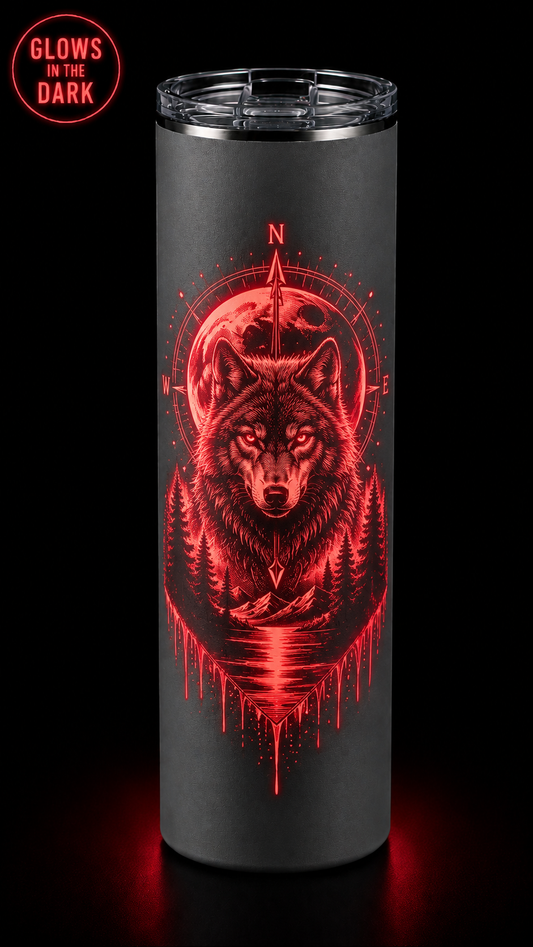Custom Laser Engraved Glow in the Dark Tumbler