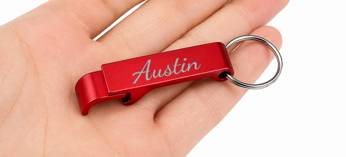 Engraved Keychain Bottle Opener | Personalized Gift