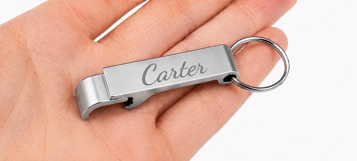 Engraved Keychain Bottle Opener | Personalized Gift